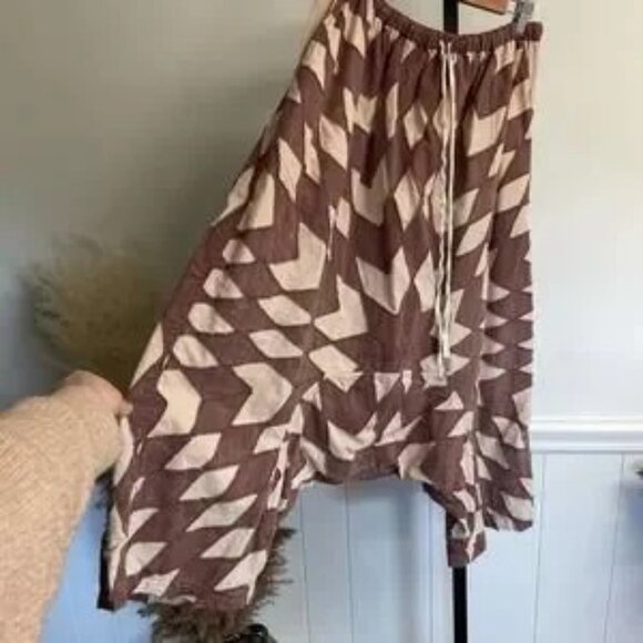 Magnolia Pearl Quiltwork Garçon Trousers Cotton Patchwork Harem Pants - Picture 4 of 11